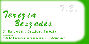 terezia beszedes business card